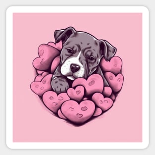 Staffy Love Sticker